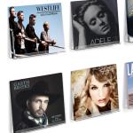 6 Pack Wall Mount Vinyl Record Shelves