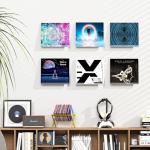 6 Pack Wall Mount Vinyl Record Shelves