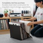 Solid Steel Vinyl Record Holder for 50 LPs