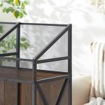 Wooden 9-Grid Vinyl Record Storage Rack