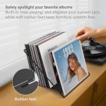 Solid Steel Vinyl Record Holder for 50 LPs