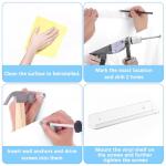 6 Pack Wall Mount Vinyl Record Shelves