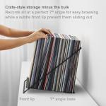 Solid Steel Vinyl Record Holder for 50 LPs