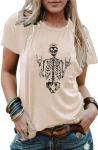 Funny Skeleton Band Tees for Women