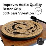 TazStudio Cork Slipmat for Vinyl Turntables