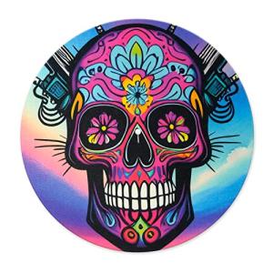 Skull Pattern Turntable Mat for Vinyl Records