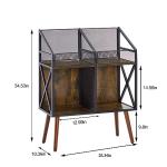 Wooden Vinyl Record Storage Rack for 350-400 LPs