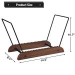 Large Vinyl Record Storage Stand in Wood and Metal