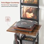 Tewinko Vinyl Record Player Stand with Storage