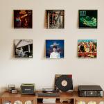 6 Acrylic Wall Shelves for Vinyl Records - 30.5 cm