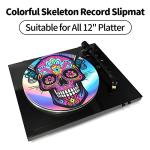 Skull Pattern Turntable Mat for Vinyl Records
