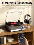 7-in-1 Vinyl Record Player with Bluetooth Speakers