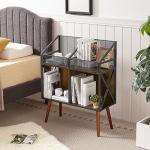 Wooden Vinyl Record Storage Rack for 350-400 LPs