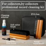 Vinyl Record Cleaning Kit with Brush and Cleaner