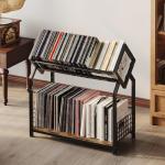 2-Tier Vinyl Record Storage Rack for 300 LPs