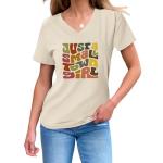 Just A Small Town Girl V-Neck Tee for Women