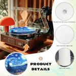 Qehuruxo 12-Inch Rubber Slipmat for Turntables