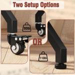 Simoretus Mobile 3 Tier Vinyl Record Storage Rack