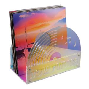 Acrylic Prism Vinyl Record Storage Stand