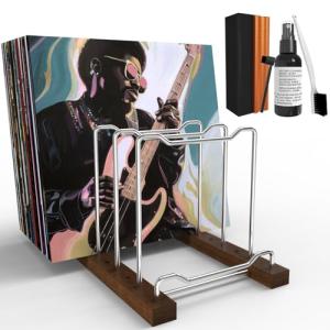 ELUCESCO Vinyl Record Stand for 80 LPs