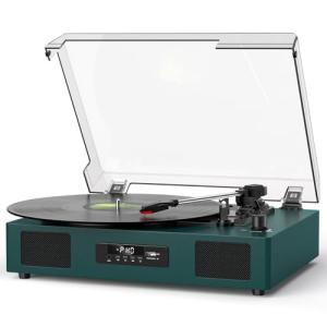 Bluetooth Vinyl Record Player with Built-in Speakers
