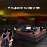 Retro Bluetooth Vinyl Record Player & Speaker