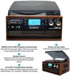 Boytone BT-22MS Bluetooth Vinyl Turntable and Player