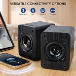 Saiyin Bluetooth Bookshelf Speakers with Powerful Sound