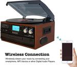 Boytone BT-22MS Bluetooth Vinyl Turntable and Player