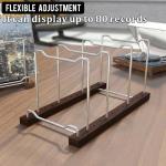 ELUCESCO Vinyl Record Stand for 80 LPs