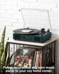 Bluetooth Vinyl Record Player with Built-in Speakers