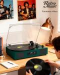 Bluetooth Vinyl Record Player with Built-in Speakers