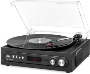 Victrola 3-Speed Bluetooth Turntable with FM Radio
