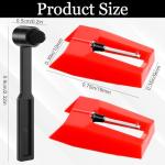 Universal Record Player Needles with Cleaning Brush