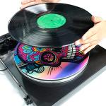 Skull Pattern Turntable Mat for Vinyl Records