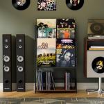 Cottage Charm 5-Tier Vinyl Record Storage Stand