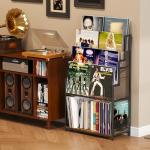 Cottage Charm 5-Tier Vinyl Record Storage Stand