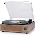 Vintage Turntable with Speakers and Wireless Playback