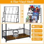 Cottage Charm 5-Tier Vinyl Record Storage Stand