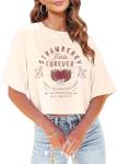 Funny Rock and Roll Country Music Crop Top