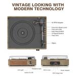 Bluetooth Vinyl Record Player with Stereo Speakers