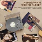Bluetooth Vinyl Record Player with Stereo Speakers