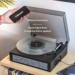 Crosley Scout Bluetooth Turntable with Speakers, Black