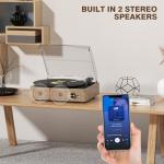 Bluetooth Vinyl Record Player with Stereo Speakers