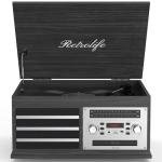 10-in-1 Vinyl Record Player with Bluetooth and Speakers