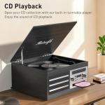 10-in-1 Vinyl Record Player with Bluetooth and Speakers