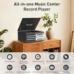 10-in-1 Vinyl Record Player with Bluetooth and Speakers