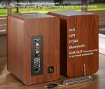 Saiyin Bluetooth 30W Bookshelf Speakers for Turntables