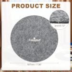 Dark Gray 3mm Felt Turntable Mat for Vinyl