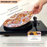 Hippie Flowers Turntable Mat for Enhanced Sound